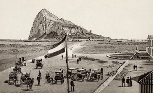 来自西班牙线的直布罗陀，来自直布罗陀的观点，由Freyone出版，1890年 作者 未知未知
